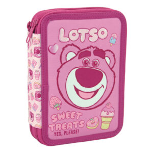 Disney Játékháború Lotso Jam tolltartó töltött 2 emeletes