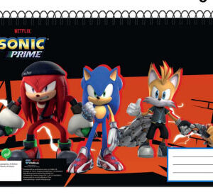 Sonic a sündisznó Get Me A/4 spirál vázlatfüzet, 30 lapos