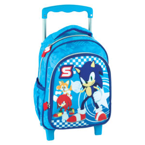 Sonic a sündisznó Trio gurulós ovis hátizsák, táska 30 cm