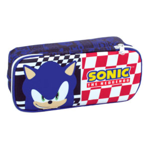 Sonic a sündisznó Classic 2 rekeszes tolltartó 26 cm