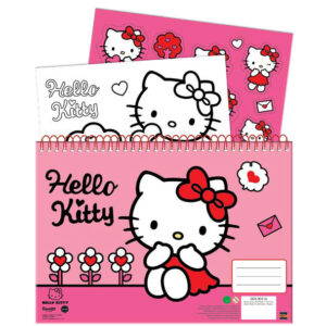 Hello Kitty Sweetheart A/4 spirál vázlatfüzet 40 lapos matricával