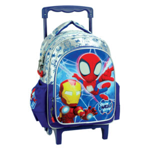 Pókember Spidey Glow gurulós ovis hátizsák, táska 30 cm