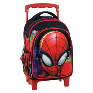 Pókember Global gurulós ovis hátizsák, táska 30 cm maszkkal