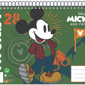 Disney Mickey Hike A/4 spirál vázlatfüzet 30 lapos