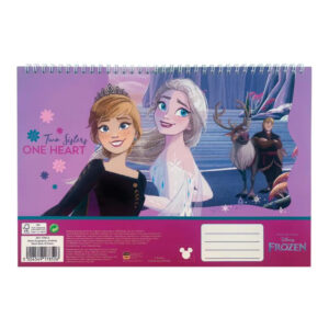 Disney Jégvarázs One Heart A/4 spirál vázlatfüzet, 30 lapos