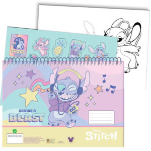 Disney Lilo és Stitch, A csillagkutya Blast A/4 spirál vázlatfüzet 40 lapos matricával