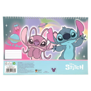 Disney Lilo és Stitch, A csillagkutya Universe A/4 spirál vázlatfüzet, 30 lapos