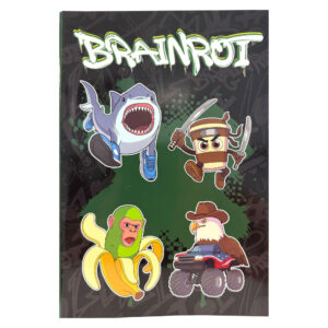 Brainrot Bananini B/5 vonalas füzet 40 lapos