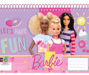 Barbie Happy Thoughts A/4 spirál vázlatfüzet, 30 lapos