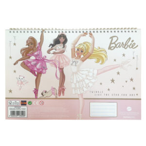 Barbie Ballerina A/4 spirál vázlatfüzet 40 lapos matricával