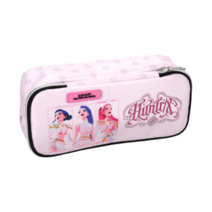 K-pop Démonvadászok Pink 2 rekeszes tolltartó 26 cm