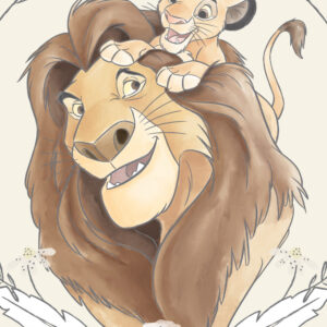 Disney Az Oroszlánkirály Simba fürdőlepedő, strand törölköző 70x140cm