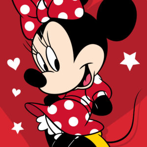 Disney Minnie Pretty in Red fürdőlepedő, strand törölköző 70x140cm