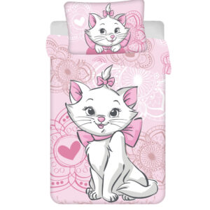 Disney Marie Aristocat gyerek, ovis ágyneműhuzat 100×135 cm, 40×60 cm