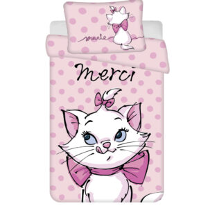 Disney Marie cica Merci gyerek, ovis ágyneműhuzat 100×135 cm, 40×60 cm