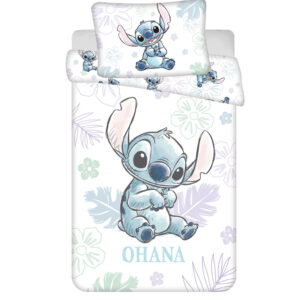 Disney Lilo és Stitch, A csillagkutya Ohana White gyerek, ovis ágyneműhuzat 100×135 cm, 40×60 cm