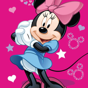 Disney Minnie Pink Star fürdőlepedő, strand törölköző 70x140cm