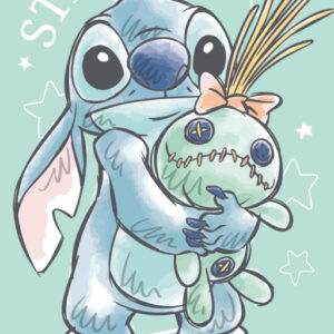Disney Lilo és Stitch, A csillagkutya Buddies fürdőlepedő, strand törölköző 70x140cm