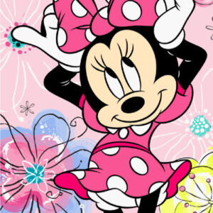 Disney Minnie Pink Bow fürdőlepedő, strand törölköző 70x140cm
