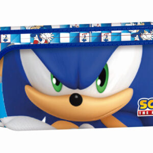 Sonic a sündisznó Modern 2 rekeszes tolltartó 23 cm