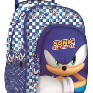 Sonic a sündisznó Modern prémium gurulós iskolatáska, táska 44 cm