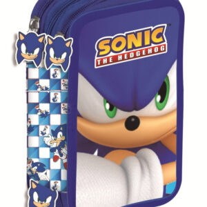 Sonic a sündisznó Modern tolltartó töltött 3 emeletes Giotto