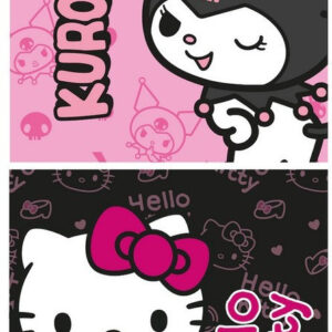 Hello Kitty Magic Duo fürdőlepedő, strand törölköző 70x140 cm (Fast Dry)