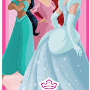 Disney Hercegnők Royal Charm fürdőlepedő, strand törölköző 70x140 cm (Fast Dry)