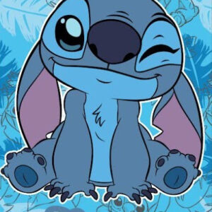 Disney Lilo és Stitch, A csillagkutya Sweet Wink fürdőlepedő, strand törölköző 70x140 cm (Fast Dry)