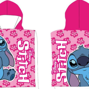 Disney Lilo és Stitch, A csillagkutya Pink Wink strand törölköző poncsó 50x100 cm (Fast Dry)