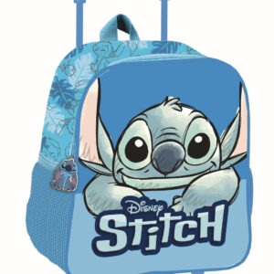 Disney Lilo és Stitch, A csillagkutya Smile gurulós ovis 3D hátizsák, táska 32 cm