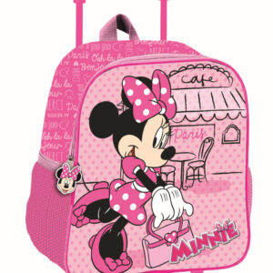 Disney Minnie Paris gurulós ovis 3D hátizsák, táska 32 cm