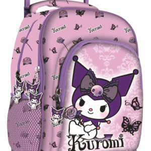 Hello Kitty Kuromi Purple prémium gurulós iskolatáska, táska 44 cm
