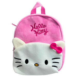 Hello Kitty Pink Bow 3D plüss hátizsák, táska 30 cm