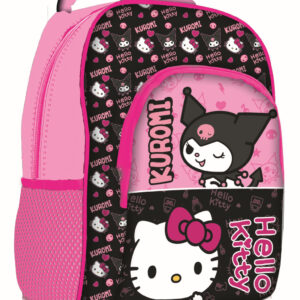 Hello Kitty & Kuromi Pink iskolatáska, táska 40 cm