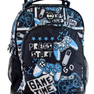 Gamer Press Start prémium gurulós iskolatáska, táska 44 cm
