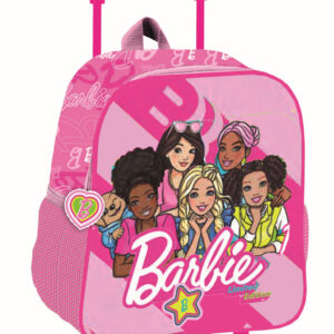 Barbie Dream Squad gurulós ovis 3D hátizsák, táska 32 cm