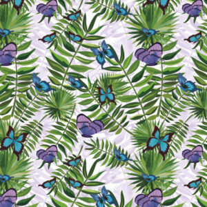 Természet Fern and Butterfly A/4 gumis mappa