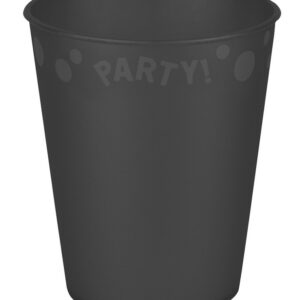 Black, Fekete micro prémium műanyag pohár 250 ml