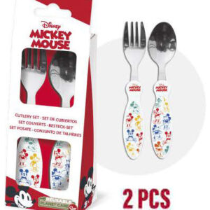 Disney Mickey Fun-Tastic fém evőeszköz készlet - 2 darabos