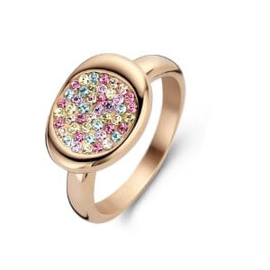 Victoria Rose gold színű színes köves gyűrű