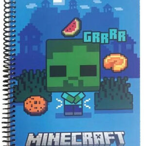 Minecraft Grrrr B/5 vonalas spirál füzet 70 lapos
