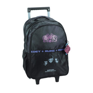 K-pop Démonvadászok Black gurulós iskolatáska, táska 46 cm
