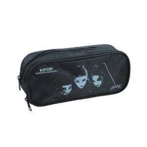 K-pop Démonvadászok Black 2 rekeszes tolltartó 26 cm
