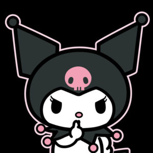 Hello Kitty Kuromi Black fürdőlepedő, strand törölköző 70x140cm