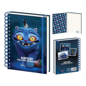 K-pop Démonvadászok Derpy 3D  spirál notesz, vonalas füzet A5
